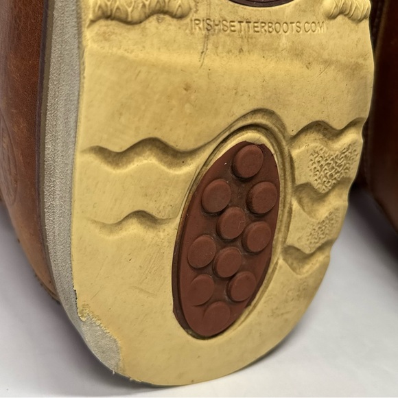 Red Wing Irish Setter 838 Mens 11D Brown Leather Moc Toe Work Boots UltraDry - Picture 14 of 16